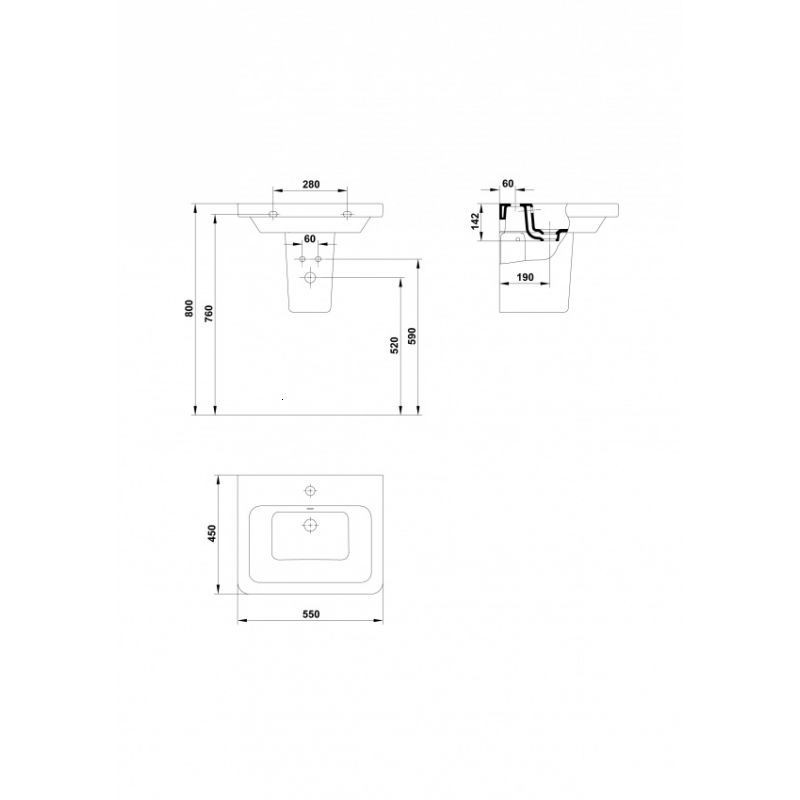 LAVOAR STREET SQUARE 55X45